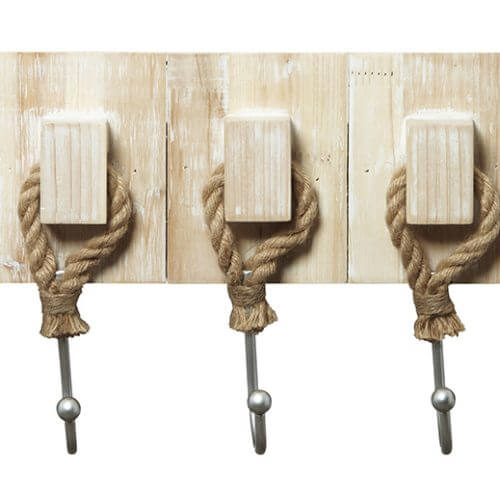 Timber and Metal Rope Hooks
