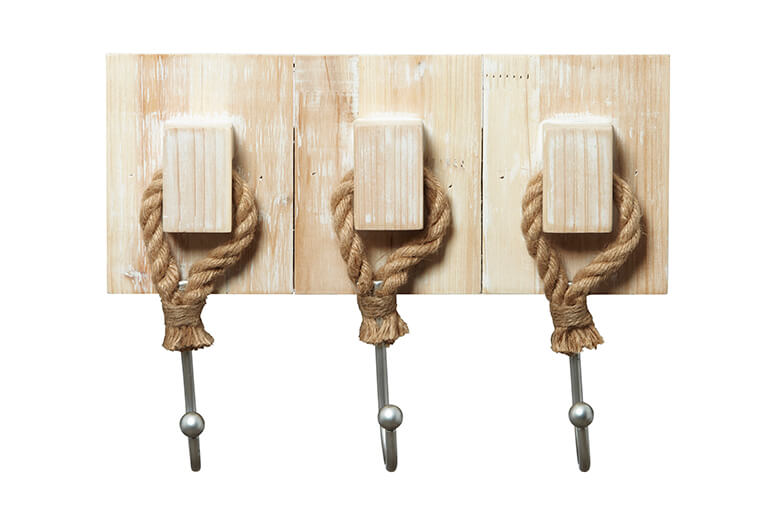 Timber and Metal Rope Hooks