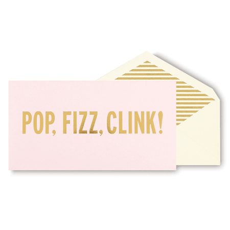 Kate Spade NY Holiday Cards 10 Set – Pop Fizz Clink Gold