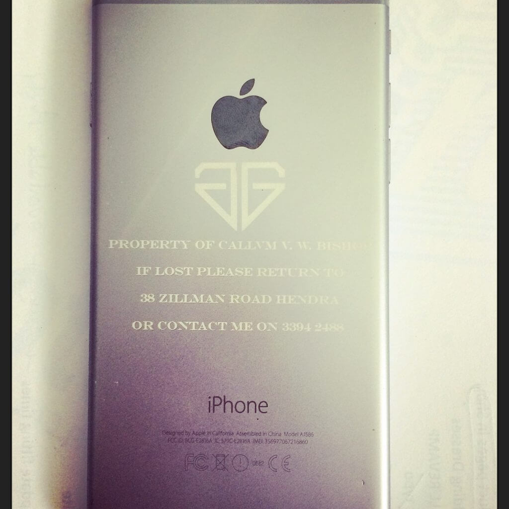 Custom Engraved IPhone, IPad, Smart Phone Or Laptop - Grand Engrave