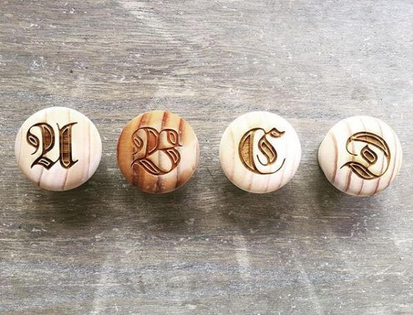 wooden door knobs wood engraving brisbane