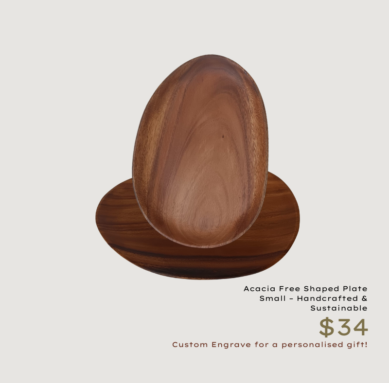 Acacia Free Shaped Plate Medium – Handcrafted & Sustainable